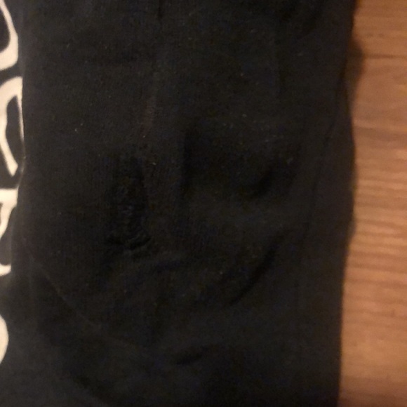 Bebe Leggings Black with Logo Stripe XXS - Picture 2 of 5